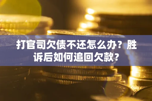 北京打官司欠债不还怎么办？胜诉后如何追回欠款？