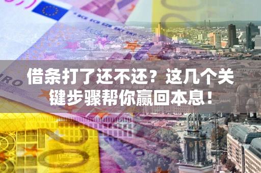 北京借条打了还不还？这几个关键步骤帮你赢回本息！