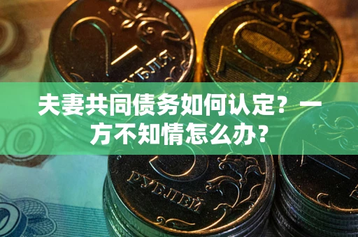 北京夫妻共同债务如何认定？一方不知情怎么办？