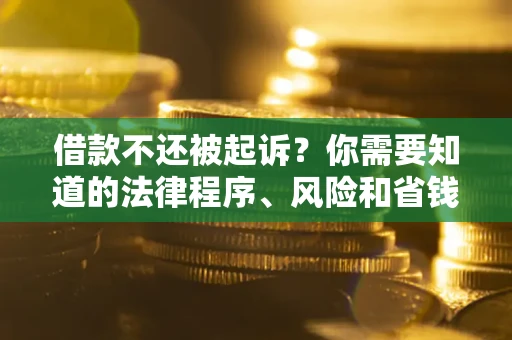 北京借款不还被起诉？你需要知道的法律程序、风险和省钱技巧