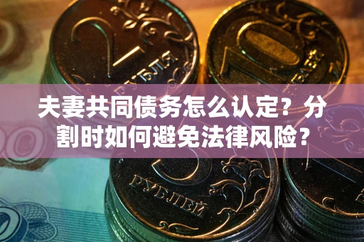 北京夫妻共同债务怎么认定？分割时如何避免法律风险？